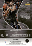 2021-22 Kevin Durant Panini Spectra ASIA RED YELLOW GREEN PRIZM 23/75 #7 Brooklyn Nets