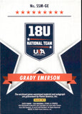 2025 Grady Emerson Panini USA Stars & Stripes SIGNATURE MATERIALS AUTOGRAPH AUTO JERSEY #SSM-GE 18U NATIONAL TEAM