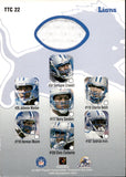 1999 Barry Sanders Playoff Momentum SSD TEAM THEADS CHECKLIST JERSEY #TTC22 Detroit Lions