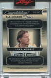 2025 Luka Modric Leaf Metal Sports Heroes ALL DECADE TEAM 2010S ICE AUTO 1/30 #D10-LM1