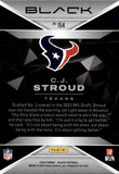 2023 C.J. Stroud Panini Black ROOKIE RC #154 Houston Texans