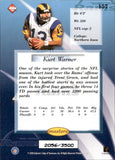 1999 Kurt Warner Collector's Edge Masters HOLOSILVER ROOKIE 2056/3500 RC #157 St. Louis Rams