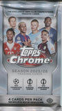 2025-26 Topps UEFA Club Competitions Chrome Soccer Hobby, Pack