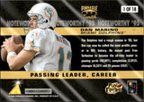 1996 Dan Marino Pinnacle Zenith NOTEWORTHY '95 #1 Miami Dolphins