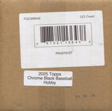 2025 Topps Chrome Black Baseball Hobby, 12 Box Case