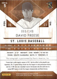 2011 David Freese Panini Limited AUTOGRAPH AUTO #5 St. Louis Cardinals