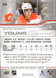2025-26 Zayne Parekh Upper Deck SERIES ONE YOUNG GUNS ROOKIE RC #236 Calgary Flames 2