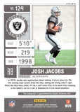 2019 Josh Jacobs Panini Contenders Optic ROOKIE TICKET AUTOGRAPH AUTO #124 Oakland Raiders