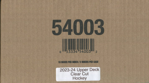 2023-24 Upper Deck Clear Cut Hockey Hobby, 30 Box Master Case