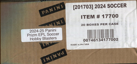 2024-25 Panini Prizm Premier League Soccer Hobby, 20 Blaster Box Case