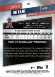 2019 Shohei Ohtani Topps Finest #100 Anaheim Angels 2