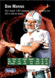 1995 Dan Marino Playoff Absolute PIGSKIN PREVIEWS #7 Miami Dolphins