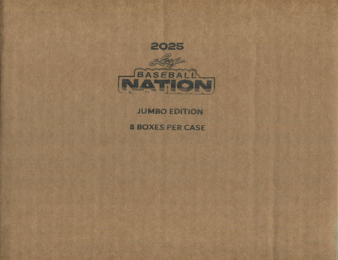 2025 Leaf Baseball Nation Jumbo, 8 Box Case *RELEASES 9/10*
