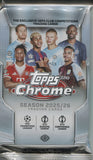 2025-26 Topps UEFA Club Competitions Chrome Soccer Jumbo, Pack