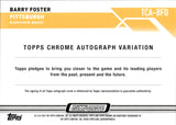 2024 Barry Foster Topps Composite Chrome ORANGE WAVE AUTOGRAPH 16/25 AUTO #TCA-BFO Pittsburgh Steelers