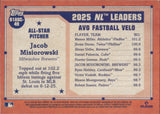 2026 Jacob Misiorowski Topps SERIES 2 SILVER PACK CHROME 1991 DESIGN ALL-STAR MOJO REFRACTOR ROOKIE RC #91ASC-49 Milwaukee Brewers