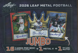 2026 Leaf Metal Football Jumbo, Box