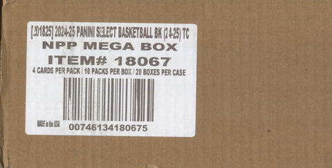 2024-25 Panini Select Basketball, 20 Retail Mega Box Case (Cracked Ice)