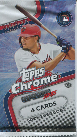 2025 Topps Chrome Update Series Baseball Hobby, Pack