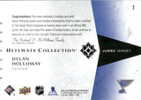 2025-26 Dylan Holloway Upper Deck Ultimate Collection JUMBO JERSEY 46/199 #7 St. Louis Blues