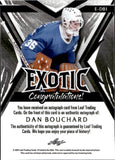 2024 Dan Bouchard Leaf Exotic LEOPARD SHIMMER AUTO 5/7 AUTOGRAPH #E-DB1 Quebec Nordiques