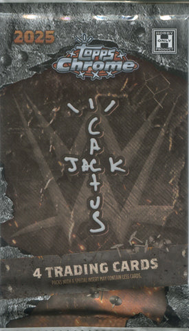 2025 Topps Chrome WWE x Cactus Jack Hobby, Pack *RELEASES 8/29*