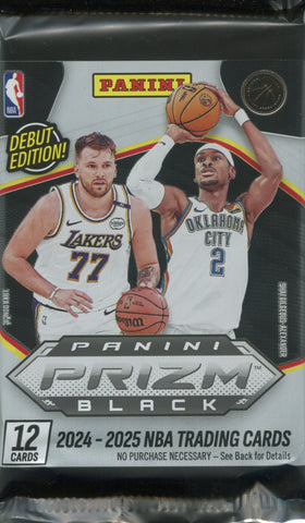2024-25 Panini Prizm Black Basketball Hobby, Pack