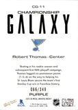 2025-26 Robert Thomas SkyBox Metal Universe CHAMPIONSHIP GALAXY PURPLE 66/349 #CG-11 St. Louis Blues