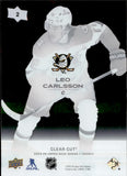 2025-26 Leo Carlsson Upper Deck SERIES ONE CLEAR CUT #2 Anaheim Ducks