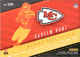 2017 Kareem Hunt Panini Absolute ROOKIE PREMIERE TRIPLE RELIC AUTO 286/299 RC JERSEY BALL PATCH AUTOGRAPH #226 Kansas City Chiefs