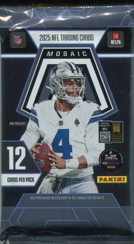 2025 Panini Mosaic Football No Huddle, Pack *RELEASES 11/26*
