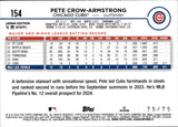 2024 Pete Crow-Armstrong Topps JAPAN EDITION GREEN JADE ROOKIE 75/75 RC #154 Chicago Cubs