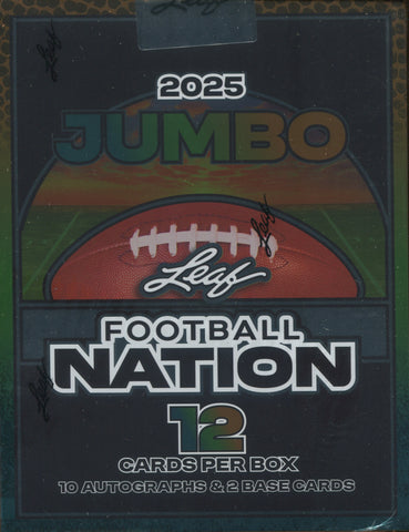 2025 Leaf Football Nation Jumbo, Box *RELEASES 11/21*