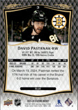 2023-24 David Pastrnak Upper Deck Stature BLUE 72/99 #3 Boston Bruins