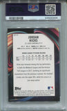 2018 Jordan Hicks Bowman Platinum TOP PROSPECTS ROOKIE RC PSA 8 #97 St. Louis Cardinals 0906