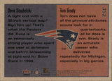 2000 Tom Brady Dave Stachelski Fleer Tradition ROOKIE RC #352 New England Patriots