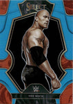 2023 The Rock Panini Select WWE LIGHT BLUE PREMIER LEVEL 055/299 #122 WWE Legend