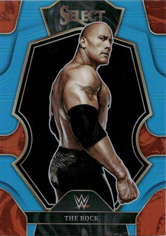 2023 The Rock Panini Select WWE LIGHT BLUE PREMIER LEVEL 055/299 #122 WWE Legend