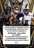 2024 Air Noland JuJu Lewis DJ Lagway Leaf Metal TRIPLE AUTOGRAPH 4/5 AUTO #TA-10 Memphis Tigers Colorado Buffaloes Baylor Bears