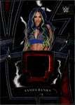 2022 Sasha Banks Panini Select WWE SPARKS SHIRT RELIC #SP-SBK Friday Night Smackdown 2