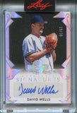 2025 David Wells Leaf Spectacular HOLO SILVER FOIL AUTO 19/30 AUTOGRAPH #S-DW1 New York Yankees