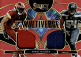 2025 Bobby Wagner Panini Select RED PRIZM MULTIVERSE JERSEY #MVJ-BWR Commanders Seahawks