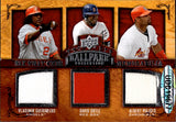 2008 Vladimir Guerrero David Ortiz Albert Pujols Ken Griffey Jr. Derek Jeter Manny Ramirez Upper Deck Ballpark Collection SIX PIECE JERSEY RELIC #268 Angels Red Sox Cardinals Yankees Reds HOF