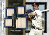 2020 Eddie Mathews Topps Museum Collection PRIMARY PIECES QUAD RELIC 5/25 GAME-USED BAT #SPQL-EM Milwaukee Braves