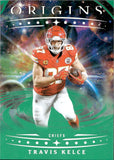 2025 Travis Kelce Panini Origins GREEN 5/5 #3 Kansas City Chiefs