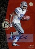 2008 Mike Jenkins Upper Deck SP Rookie Edition PREMIER PROSPECTS AUTOGRAPH ROOKIE AUTO RC #308 Dallas Cowboys