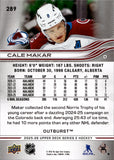 2025-26 Cale Makar Upper Deck Series 2 OUTBURST #289 Colorado Avalanche