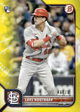 2022 Lars Nootbaar Bowman YELLOW ROOKIE 46/75 RC #64 St. Louis Cardinals