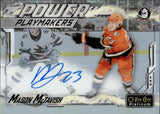 2024-25 Mason McTavish O-Pee-Chee OPC Platinum POWER PLAYMAKERS RAINBOW AUTO AUTOGRAPH #PM-6 Anaheim Ducks
