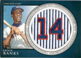 2012 Ernie Banks Topps SERIES TWO COMMEMORATIVE RETIRED NUMBER PATCH #RN-EB Chicago Cubs